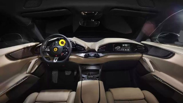 Interior of Ferrari Purosangue 2024