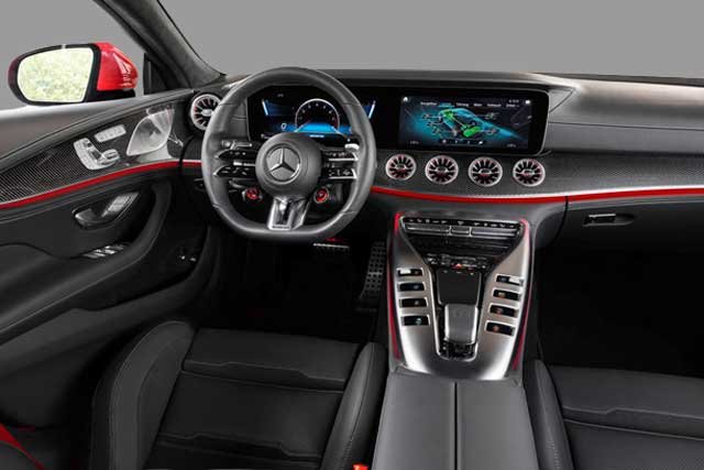 interior of the Mercedes AMG GT63 S E Performance